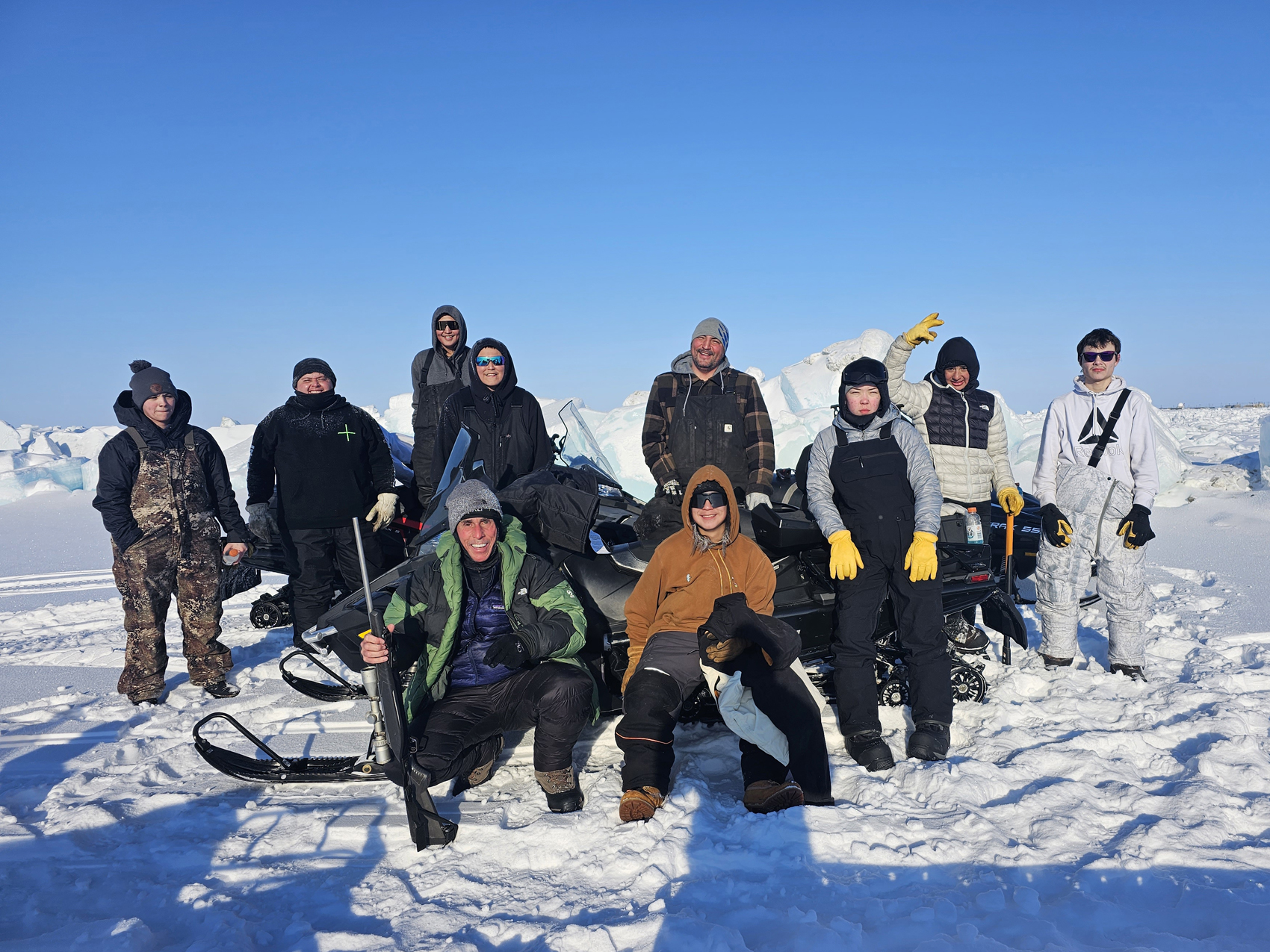 Students Breaking Trail