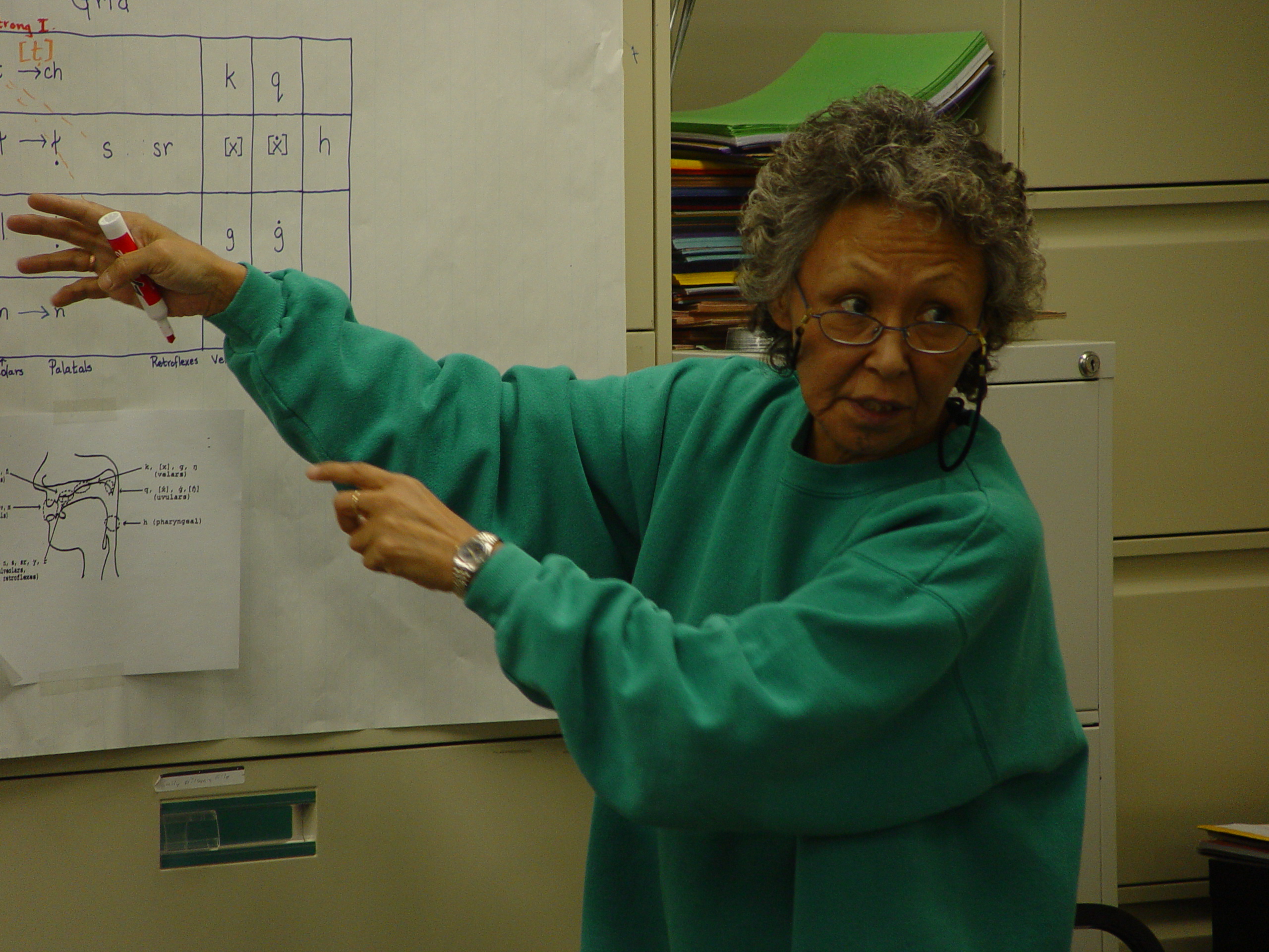Fannie Akpik teaching